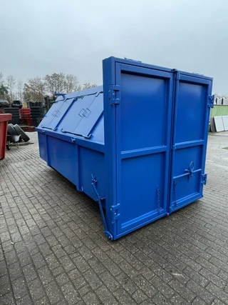 Diversen Gesloten 9m3 met deuren en zonder deuren in kiepklep 9/10m3 gesloten  alle kleuren op VOORRAAD