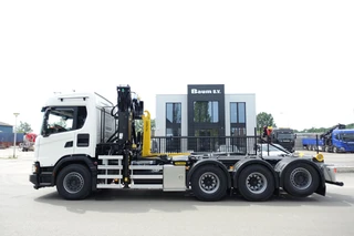 Scania G 460 XT 8X4 TRIDEM / HAAKSYSTEEM / PALFINGER Q200 Z KRAAN / 20 TM KRAAN / REMOTE CONTROL / HOLLAND TRUCK / NEW AND UNUSED / NIEUW