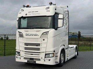 Scania 520S V8 NGS VOLLUCHT, PTO/HYDRAULIEK, LEER, KING OF THE ROAD, ALCOAS, RETARDER.