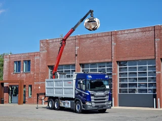Scania G G500 6x2 - Tipper + Palfinger epsilon M110L - Retarder - HUB reduction - Full air