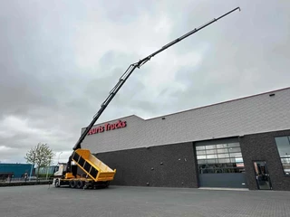 Scania R R530 V8 NGS 8X4 TRIDEM MET HYVA 2Z KIPPER + HMF 5020-K6 + JIB FJ1000-K5 KRAAN/KRAN/CRANE/GRUA
