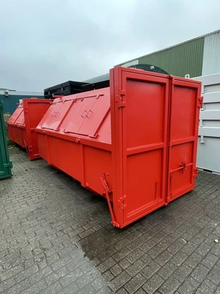 Diversen Gesloten 9m3 met deuren en zonder deuren in kiepklep 9/10m3 gesloten  alle kleuren op VOORRAAD