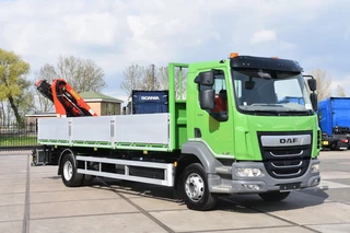 DAF LF 230 4x2 + PALFINGER PK 7.501 SLD5 - AS GOOD AS NEW - ONLY 46 TKM - 3 SEATS - WHEELBASE: 535 CM - CAMERA - REMOTE CONTROL -