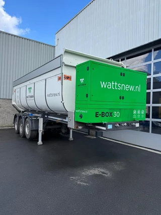 AJK 42 ton | Elektrisch bediende Wattsnew geisoleerde kipperoplegger | mileuzones |