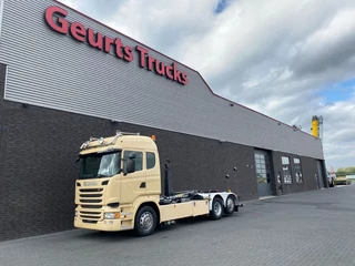 Scania R R450 6X2 + PALFINGER HAAKARMSYSTEEM/ABROLLKIPPER/HOOKLIFT