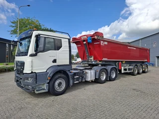 MAN TGS 33.510 / INTARDER / 6X4 / ONLY:394818 KM / GRANALU 50TONS ALUMINIUM TRAILER / NAVI / FRIDGE / TUV:30-09-2026 / AUTOMATIC / EURO-6 / 2021