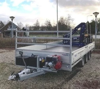 Diversen Aanhanger met Amco Veba 903 3 S laadkraan