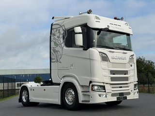 Scania 520S V8 NGS VOLLUCHT, PTO/HYDRAULIEK, LEER, KING OF THE ROAD, ALCOAS, RETARDER.