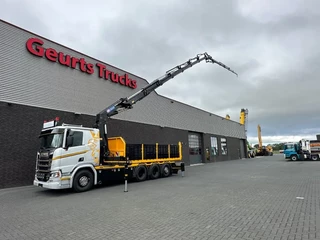 Scania R R530 V8 NGS 8X4 TRIDEM MET HYVA 2Z KIPPER + HMF 5020-K6 + JIB FJ1000-K5 KRAAN/KRAN/CRANE/GRUA