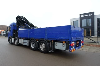 Scania G 450 8x2 / HMF 7020 + FLY JIB KRAAN / 70 TM KRAAN / FRONT STAMP / REMOTE CONTROL / LOW KM / PERFECT CONDITION